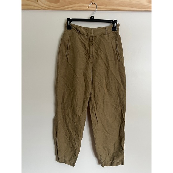 Wilfred Pants - Wilfred Pants Linen Blend Olive Green Lightweight Spring Women Size 2